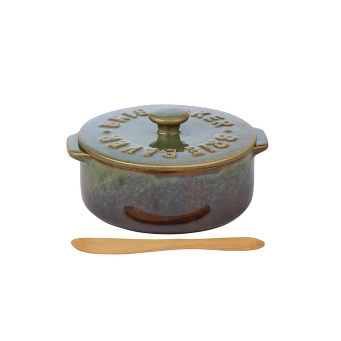 Loire Cer Brie Baker - Olive