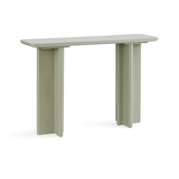 Sage Green Gloss Console Table