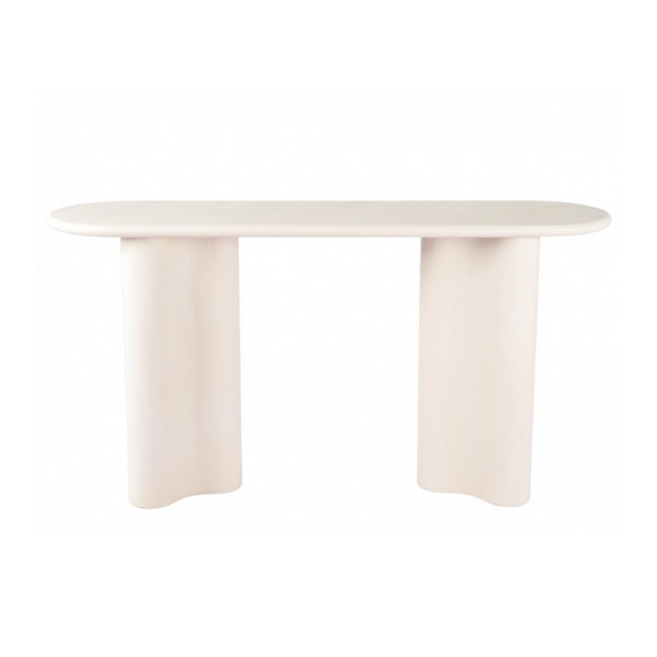 'Kin Console Table Concrete Pebble 150w x 40d