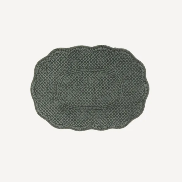 Rena Quilted Placemat Olive