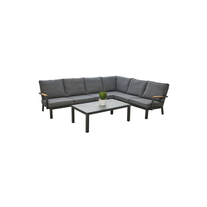Outdoor 5 Piece Modular Lounge Setting includes Coffee Table