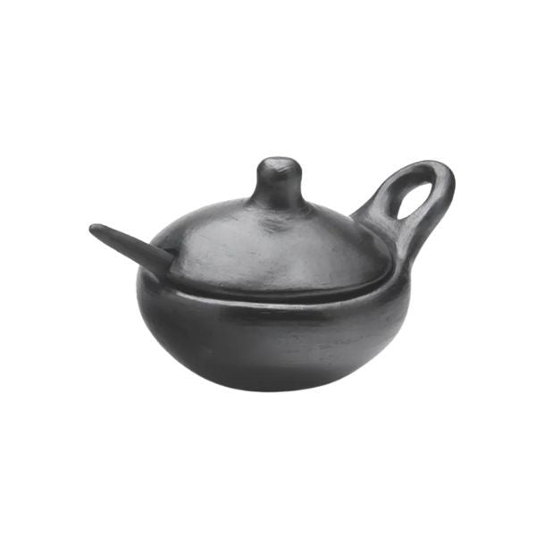 'La Chamba Sauceboat w/Lid & Spoon