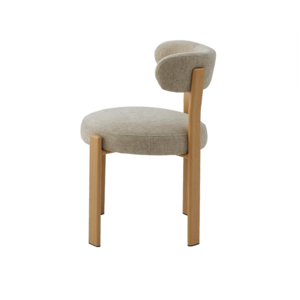 'Carrie Dining Chair - Beige Fabric